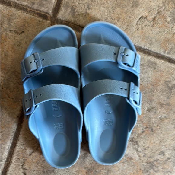 Birkenstock Blue Double Strap Sandals, size 31, EUC - Picture 1 of 3